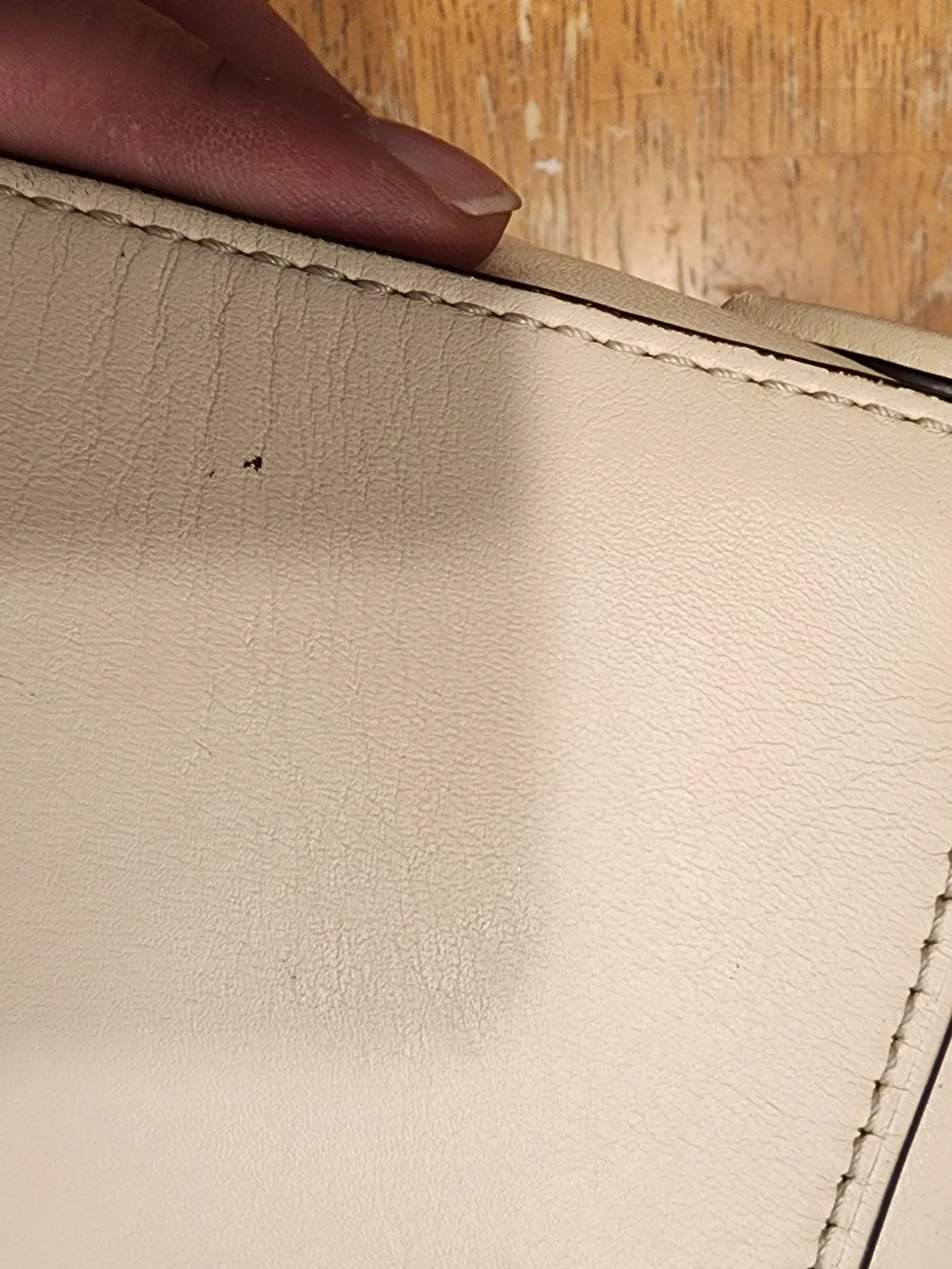 2021 Ivory Coach Beat saddle bag is crafted from glovetanned leather and brass